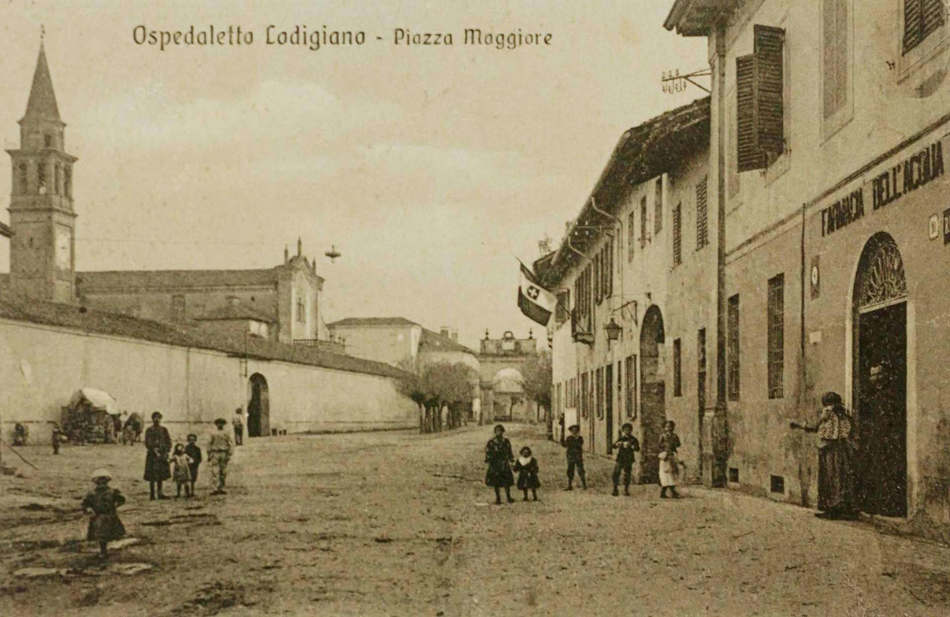 archivio storico lodigiano ospedaletto lodigiano piazza maggiore